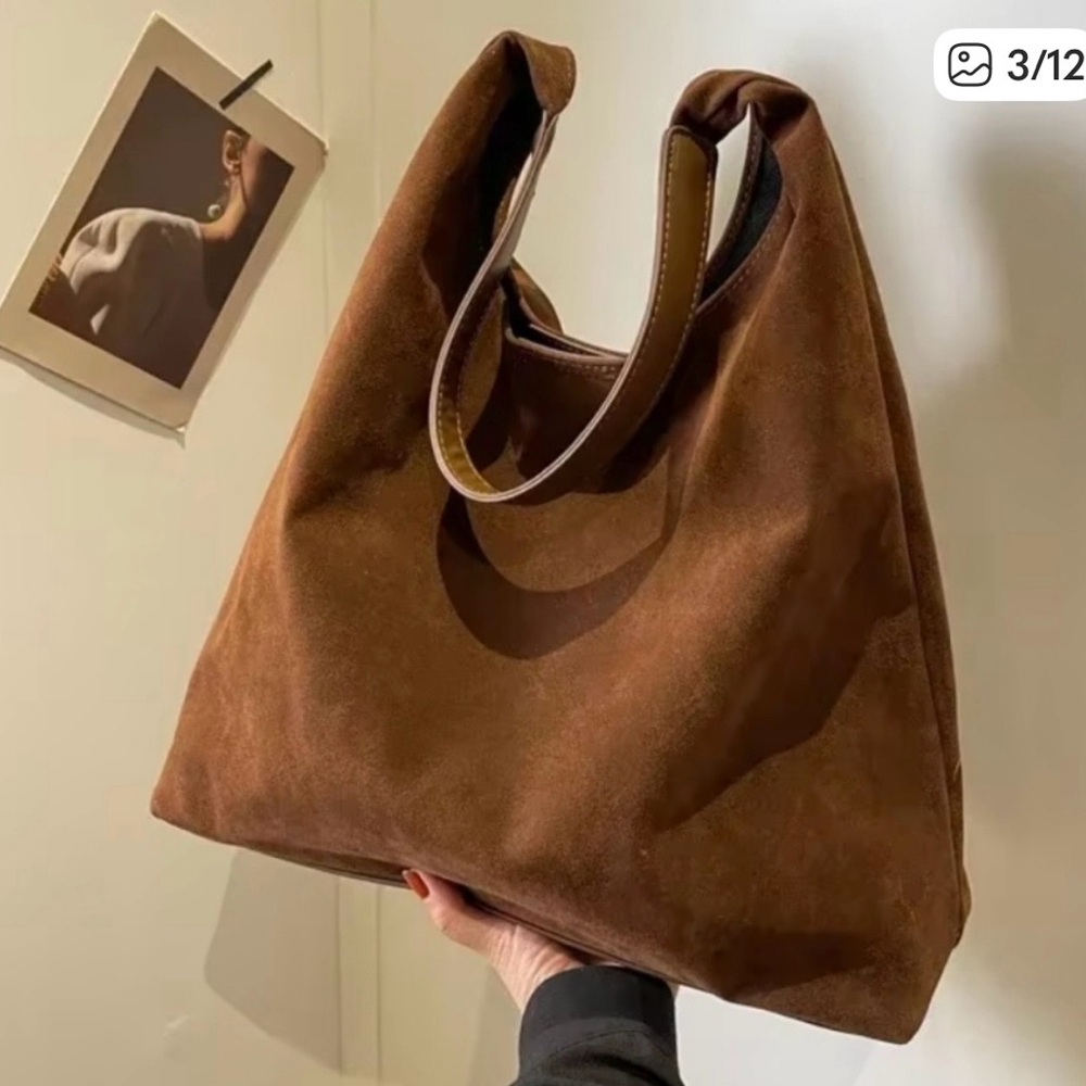Suede Shoulder Bag - Picture 3 of 5